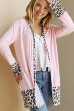 Load image into Gallery viewer, Leopard and Stripes Cardigan
